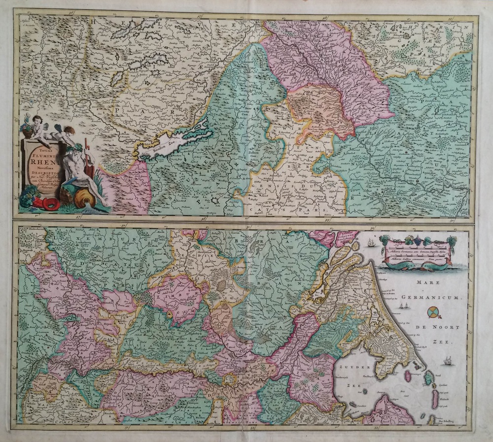 Visscher, N.: Totius Fluminis Rheni Novissima Descriptio