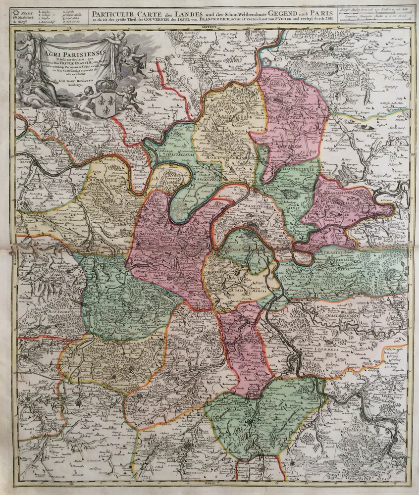 Homann, Joh. Bapt.: Agri Parisiensis Tabula Particularis
