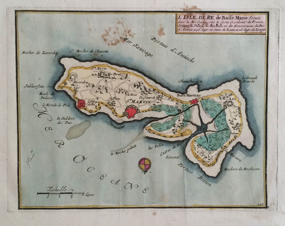 de Fer, Nicholas: L'Isle de Ré de Basse Marée