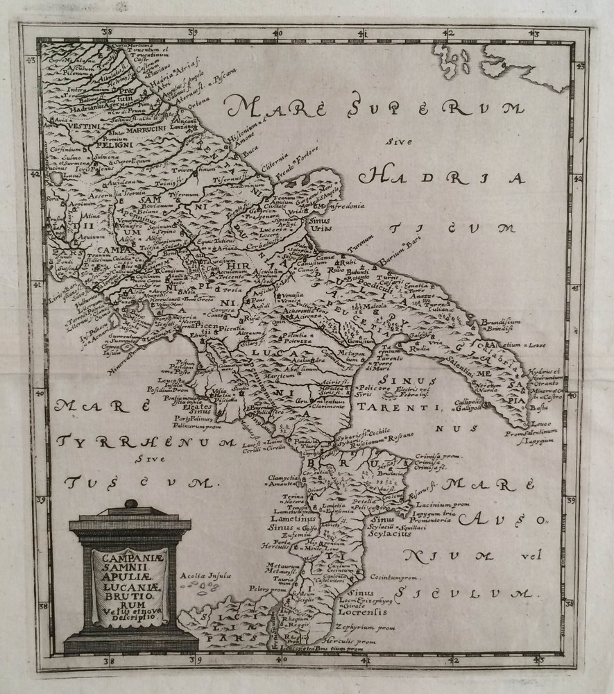 Cluverius, P.: Campaniae, Samnii, Apuliae, Lucaniae, Brutiorum vetus et nova descriptio