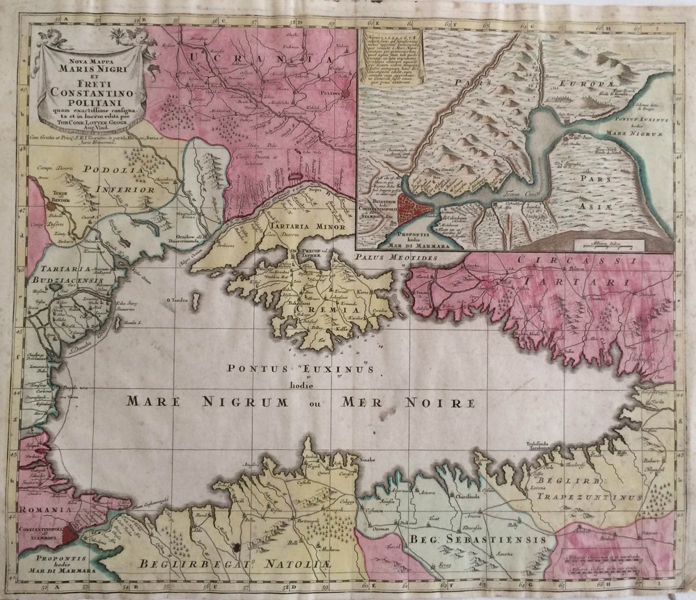 Lotter, T. C.: Nova mappa Maris Nigri et Freti Constantino Politano