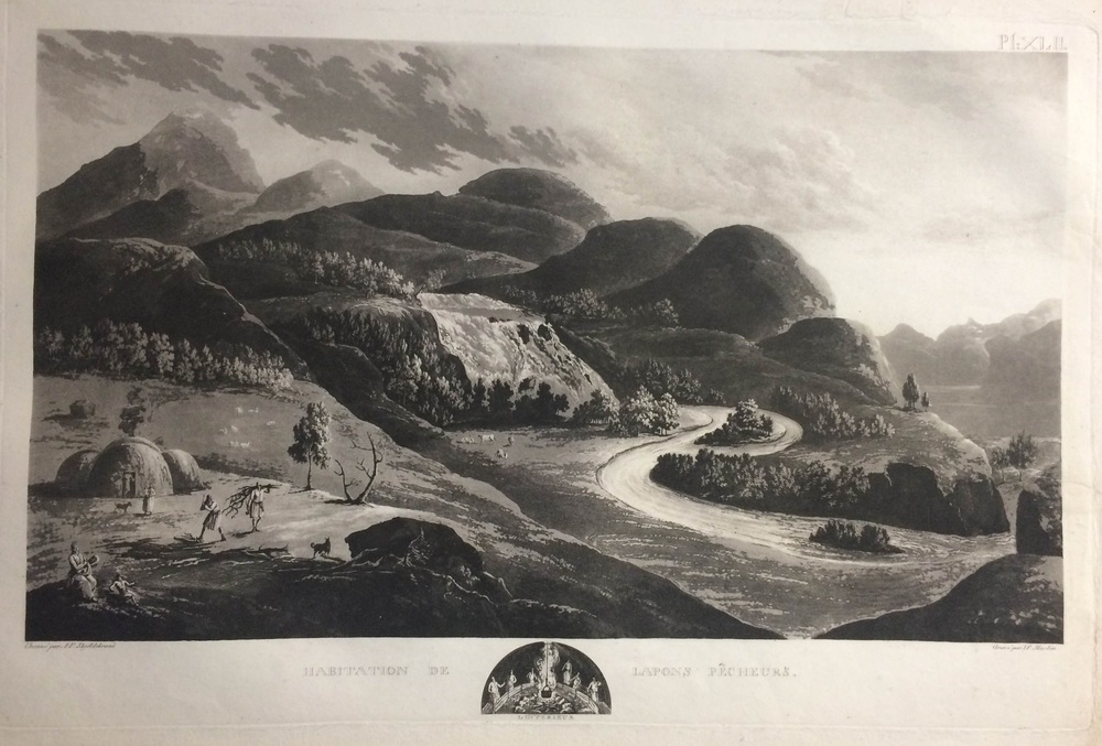 A. F. SKJÖLDEBRAND Habitation de Lapons Pêcheurs (1802)