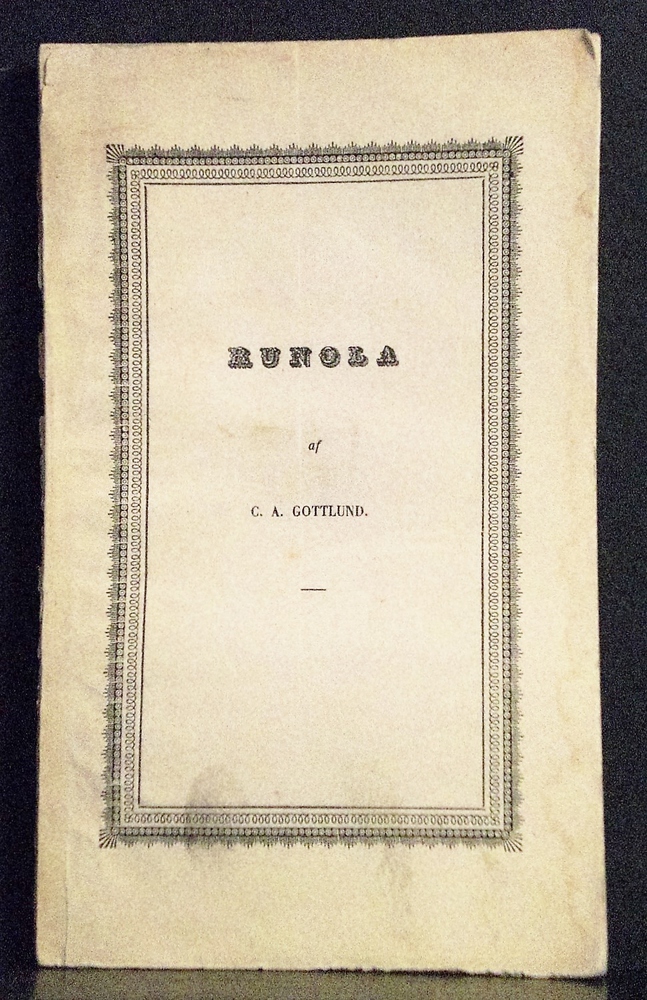 Gottlund, C.A.: Runola - suomen kaunokirjallisuus ja kirjallisuushistoria