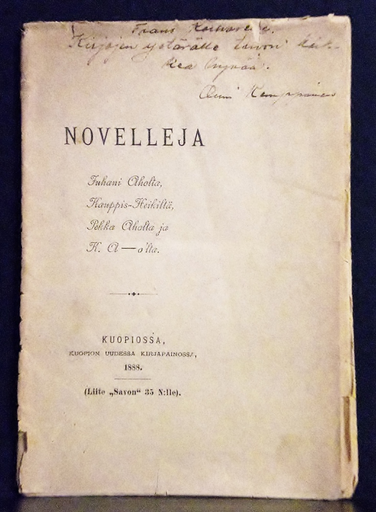 Juhani Aho Novelleja (1888)