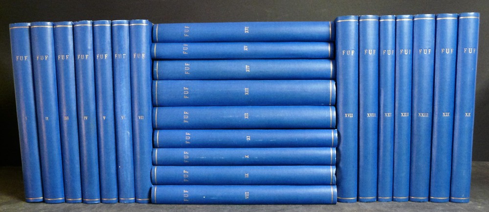 Setälä, E.N. - Krohn, Kaarle - Wichmann, Yrjö - Ravila, Paavo - Harva, Uno - Toivonen, Y.H.: Finnisch-ugrische Forschungen. Zeitschrift für finnisch-ugrische Sprach- und Volkskund. I-XVIII; XX-XIX - kirjat