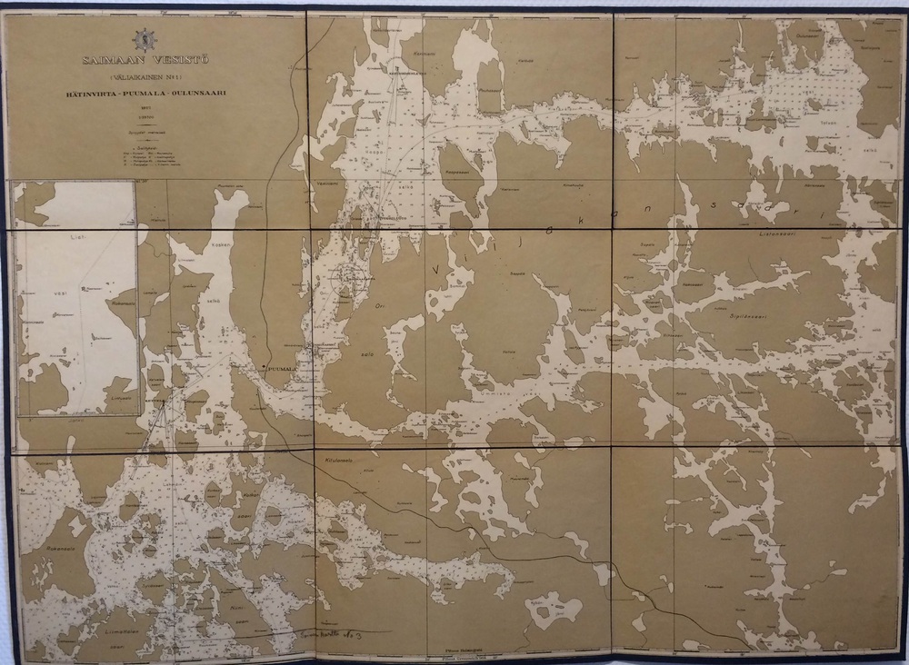 Saimaan vesistö. Hätinvirta - Puumala - Oulunsaari (1922)