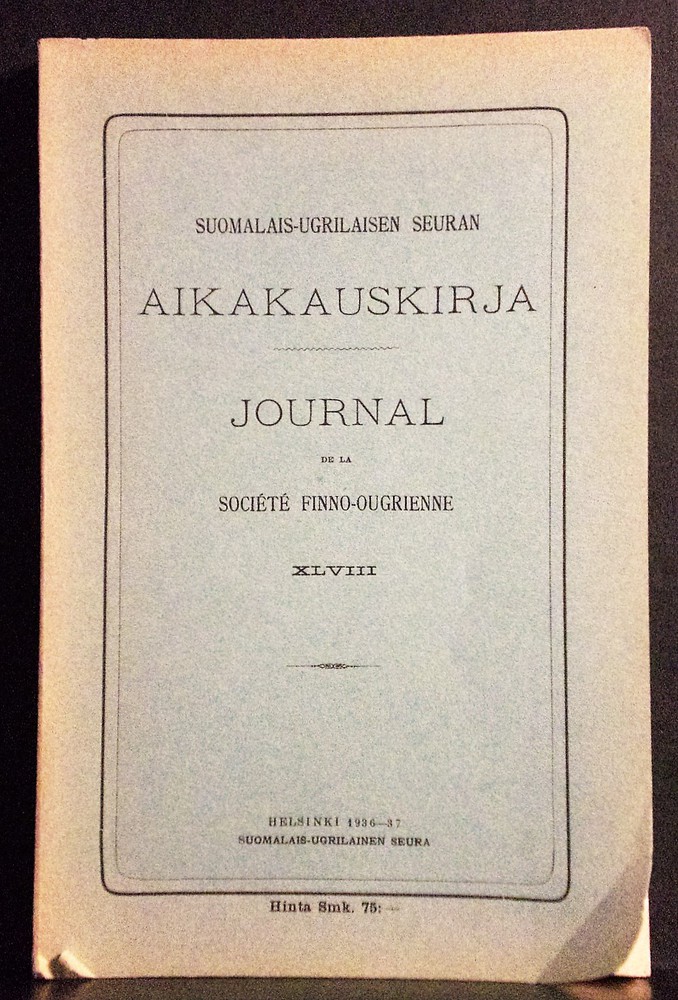 Hämäläinen, Albert: Das kultische Wachsfeuer der Mordwinen und Tscheremissen : Beiträge zur Erforschung der Religion und der Glaubensvorstellungen der finnisch-ugrischen Völker in Ostrussland - kansatiede