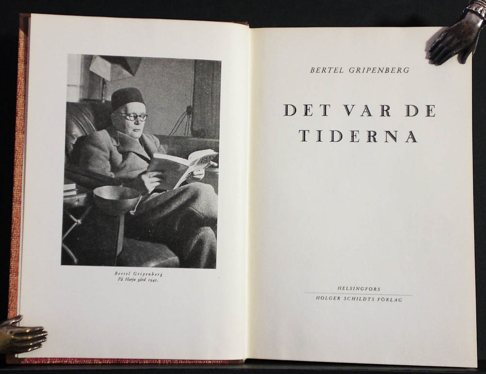BERTEL GRIPENBERG Det var de tiderna (1943)