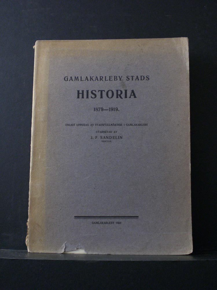 Kokkola - Gamlekarleby. Sandelin, J.F.: Gamlakarleby stads historia 1879-1919 - kaupungit