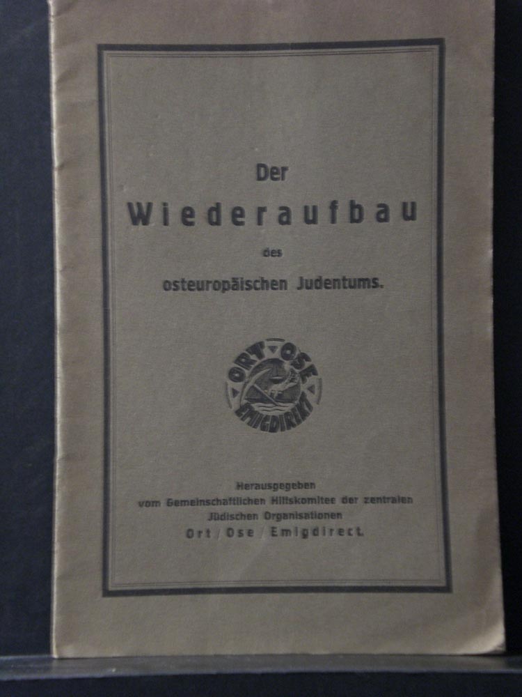 Der Wiederaufbau des osteuropäischen Judentums (1926)