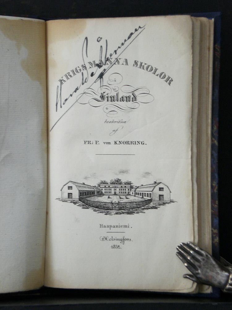 Knorring von, Frans P.: Krigsmanna-skolor i Finland