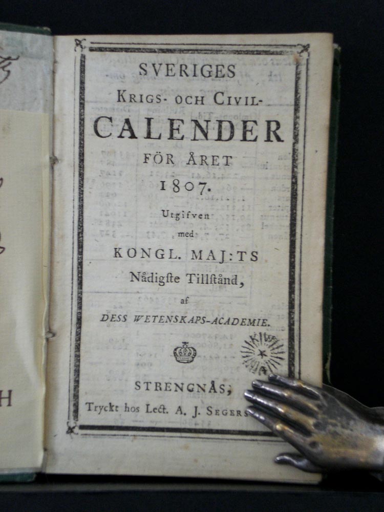 Sveriges krigs- och civilkalender för året 1807