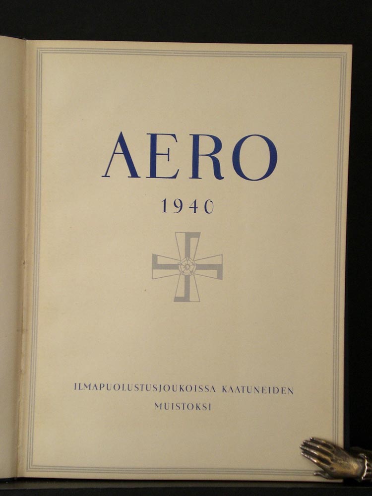 Aero 1940. Ilmapuolustusjoukoissa kaatuneiden muistoksi