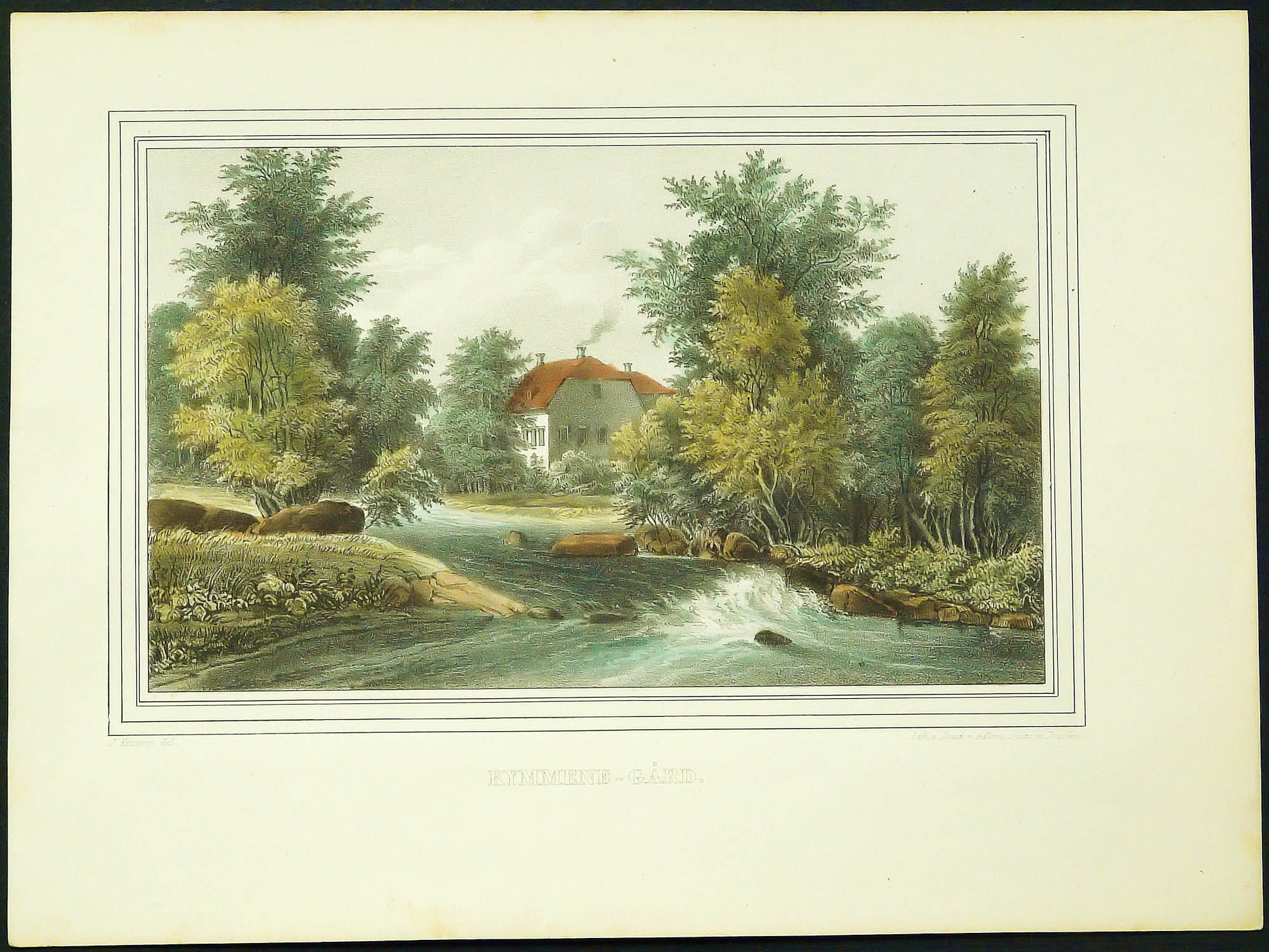 Kymmene-gård - Kyminkartano. Finland framställdt i teckningar (1845)
