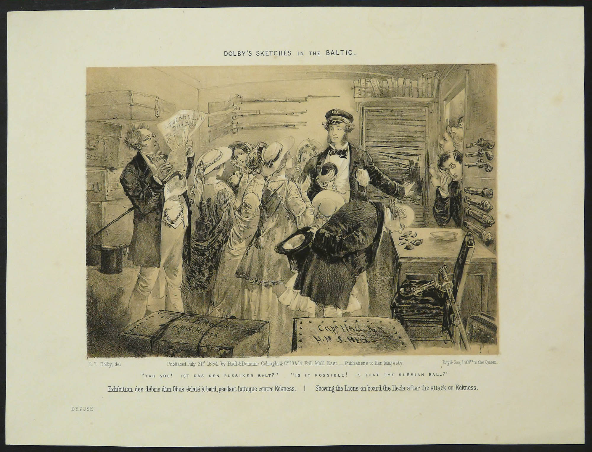 Dolby, E.T.: Showing the Lions on board the Hecla after the attack on Eckness