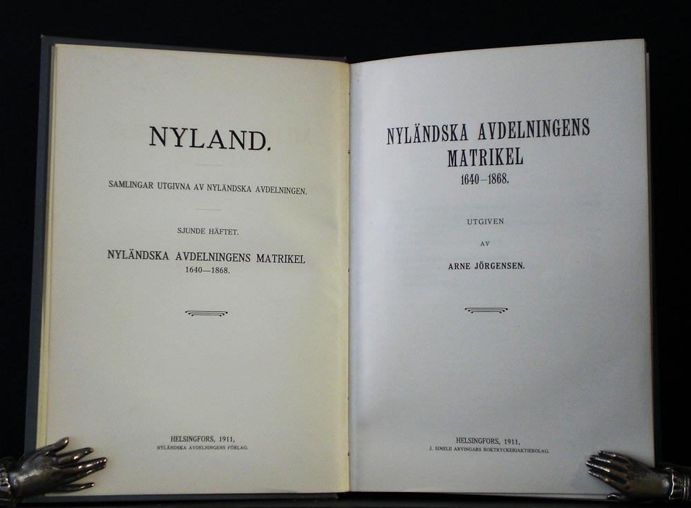 Nyländska avdelningens matrikel 1640-1868