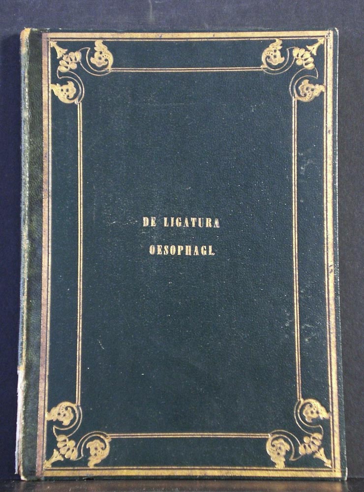 De ligatura oesophagi sensu physiologico et medico-forensi (1857)