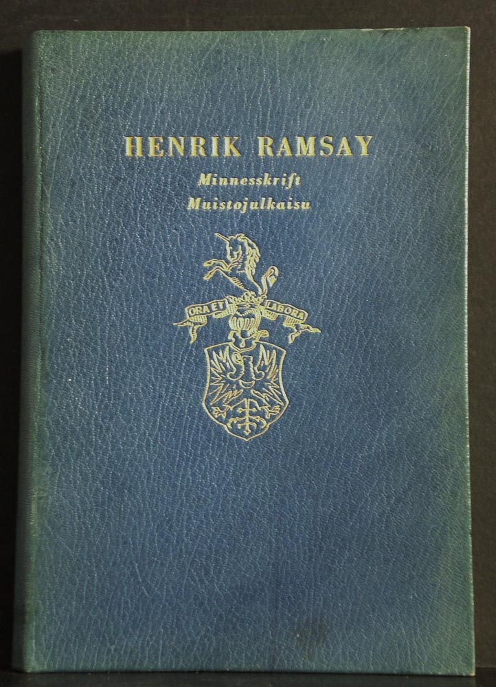 Henrik Ramsay. Minneskrift, muistojulkaisu (1958)
