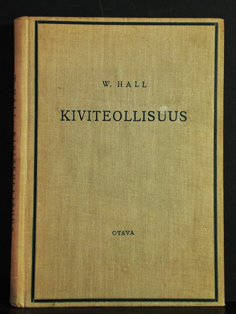 W. HALL Kiviteollisuus (1936)