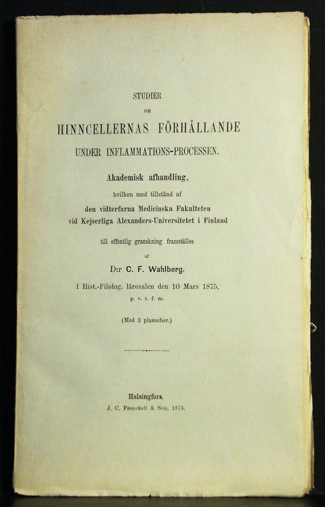 Studier om hinncellernas förhållande under inflammations-processen (1875)