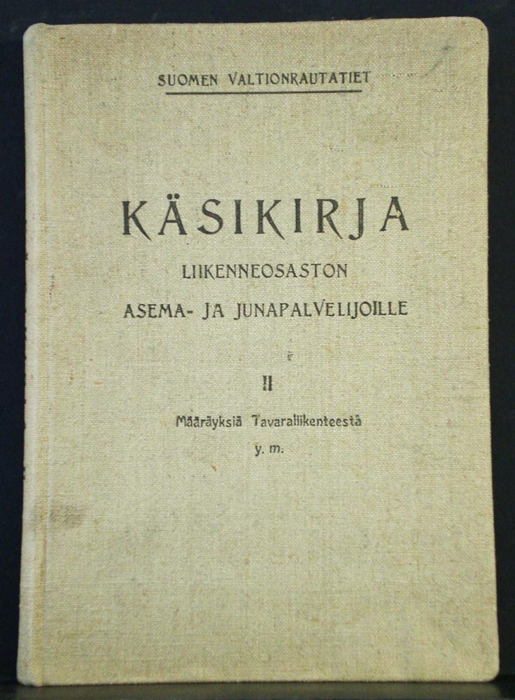 Käsikirja liikenneosaston asema- ja junapalvelijoille (1916)
