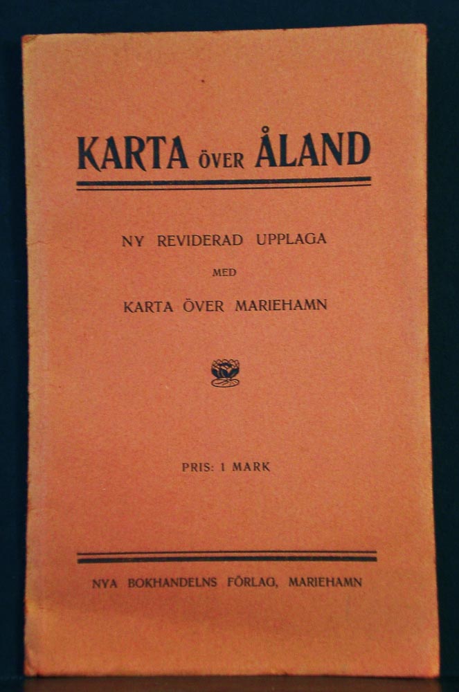 Karta över Åland. Ny reviderad upplaga med karta över Mariehamn-