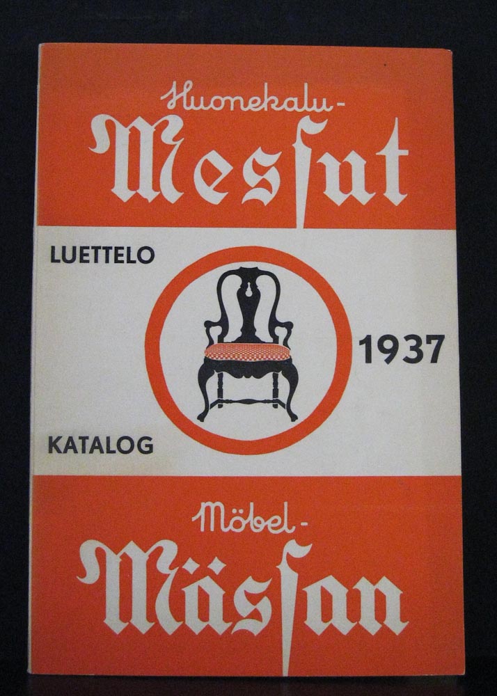 Huonekalu- ja sisustusmesut 1937. Luettelo. Möbel- och inredningsmässan 1937. Katalog