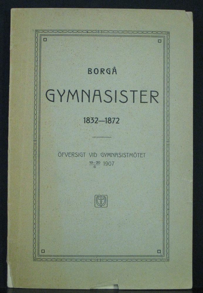 Borgå gymnasister 1832-1872