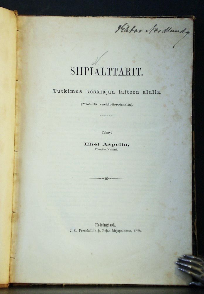 Aspelin, Eliel: Siipialttarit. Tutkimus keskiajan taiteen alalla
