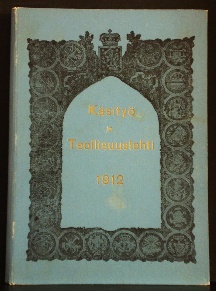 Käsi- ja teollisuuslehti 1912, kolmas vuosikerta, N:o 1-12. Suomen teollisuusvaliokunnan äänenkannattaja - muu taideteollisuus ja design