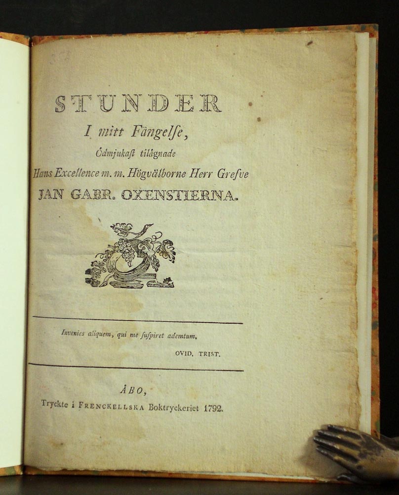 C. F. Horn Stunder i mitt fängelse (1792)