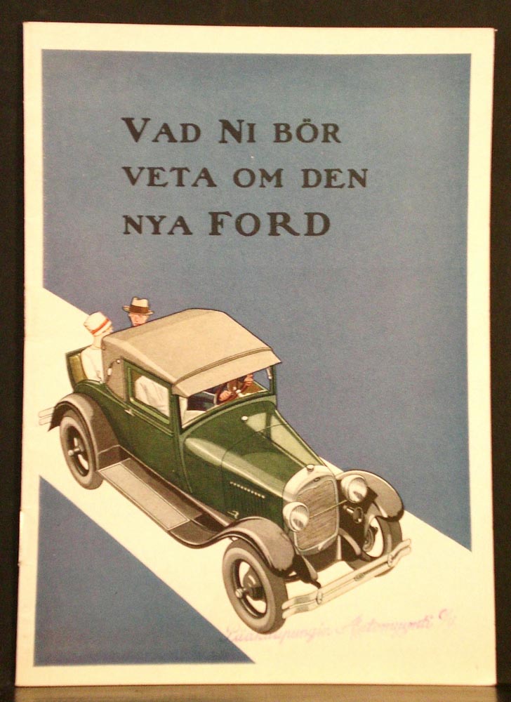 Vad ni bör veta om den nya Ford - brochyr (1920)