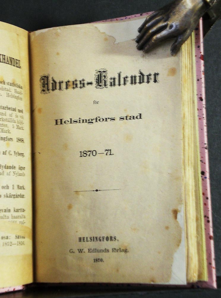 Adresskalender för Helsingfors stad 1870-71