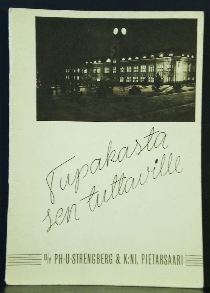 Tupakasta sen tuttaville - Oy Strengberg Ab (1936)
