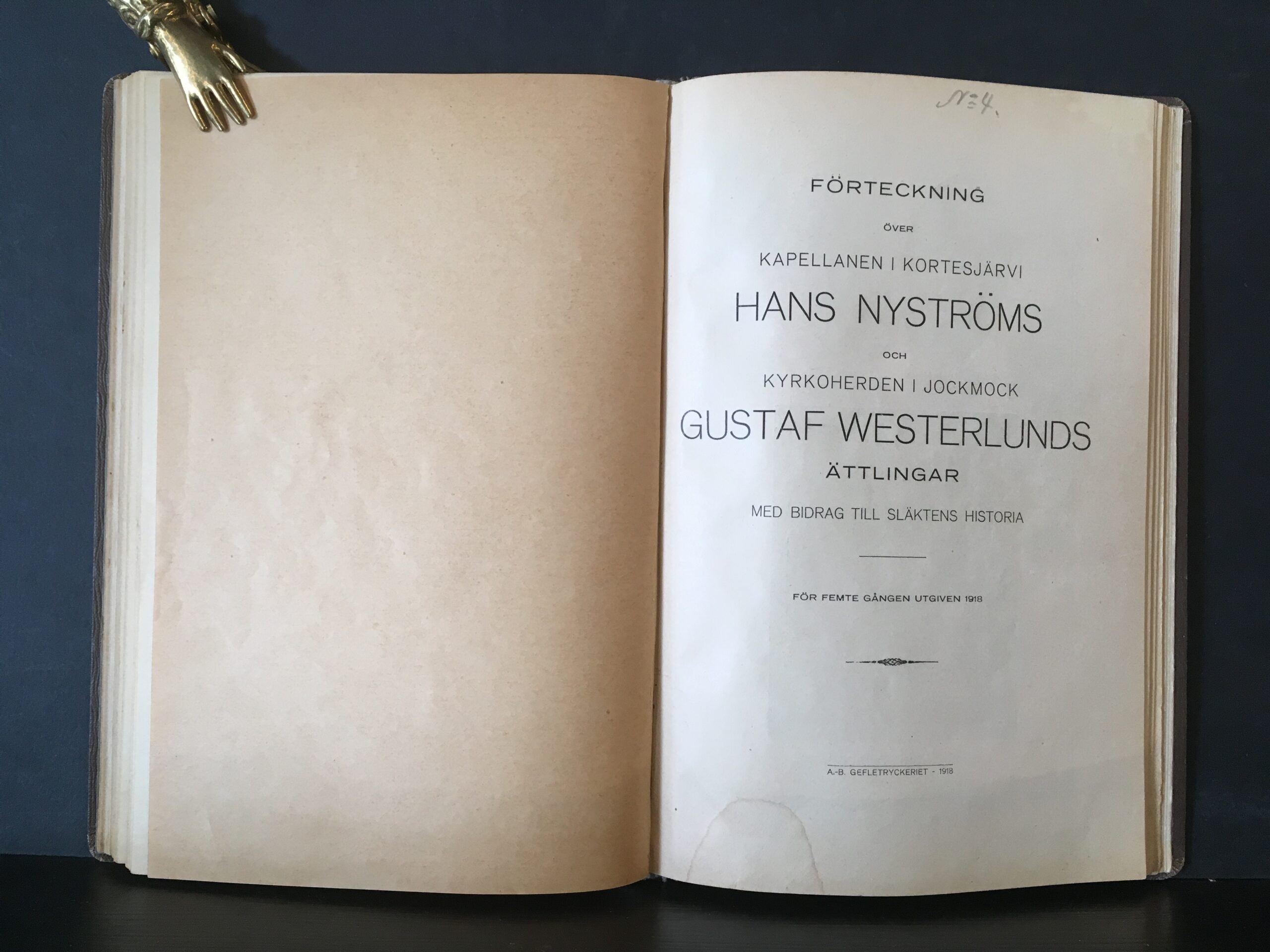 Förteckning öfver kyrkoherden i Jockmock Gustaf Westerlunds och kapellanen i Kortesjärvi Hans Nyströms ättlingar 1-4 - Image 4