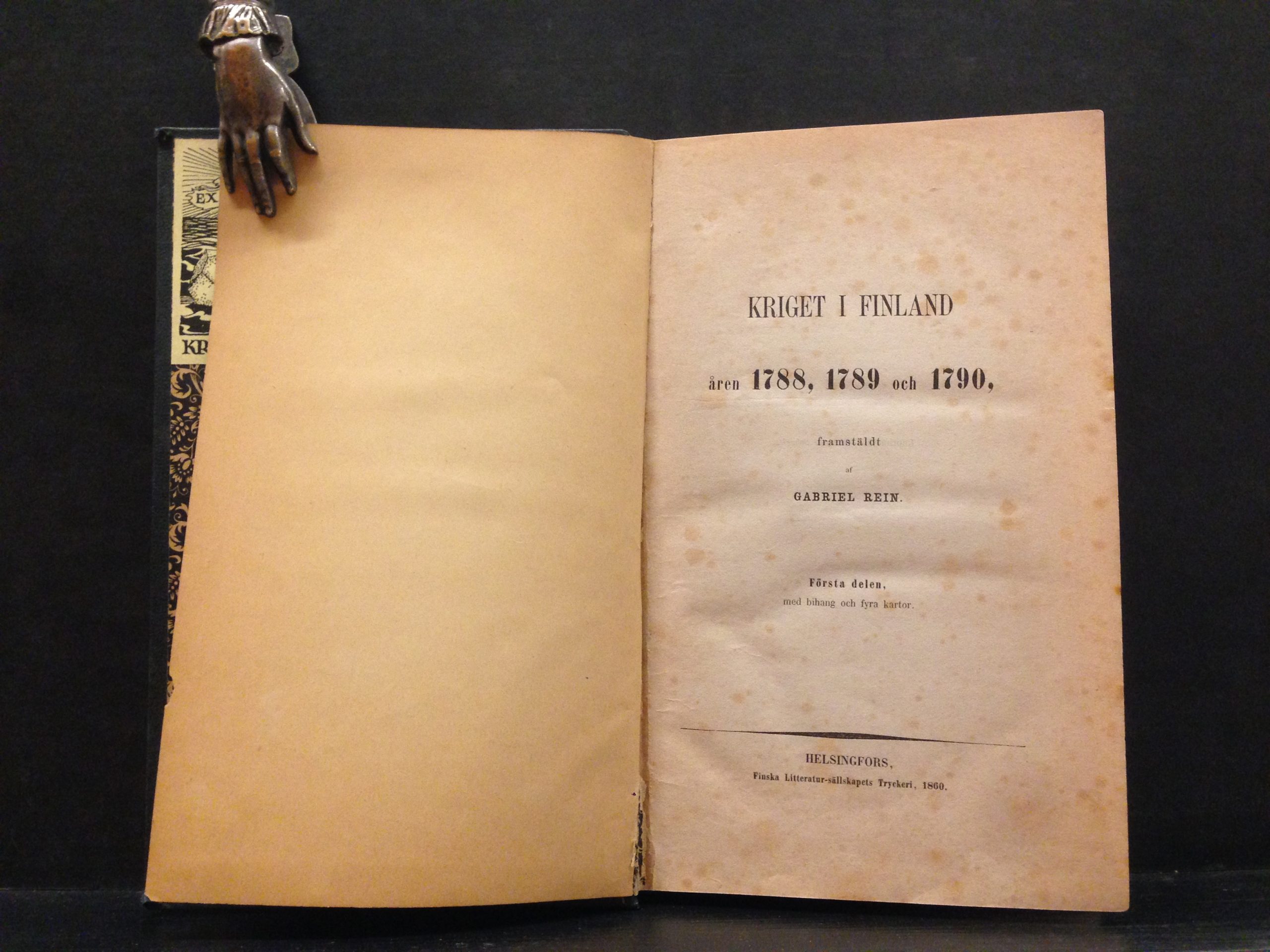 GABRIEL REIN Kriget i Finland åren 1788, 1789 och 1790
