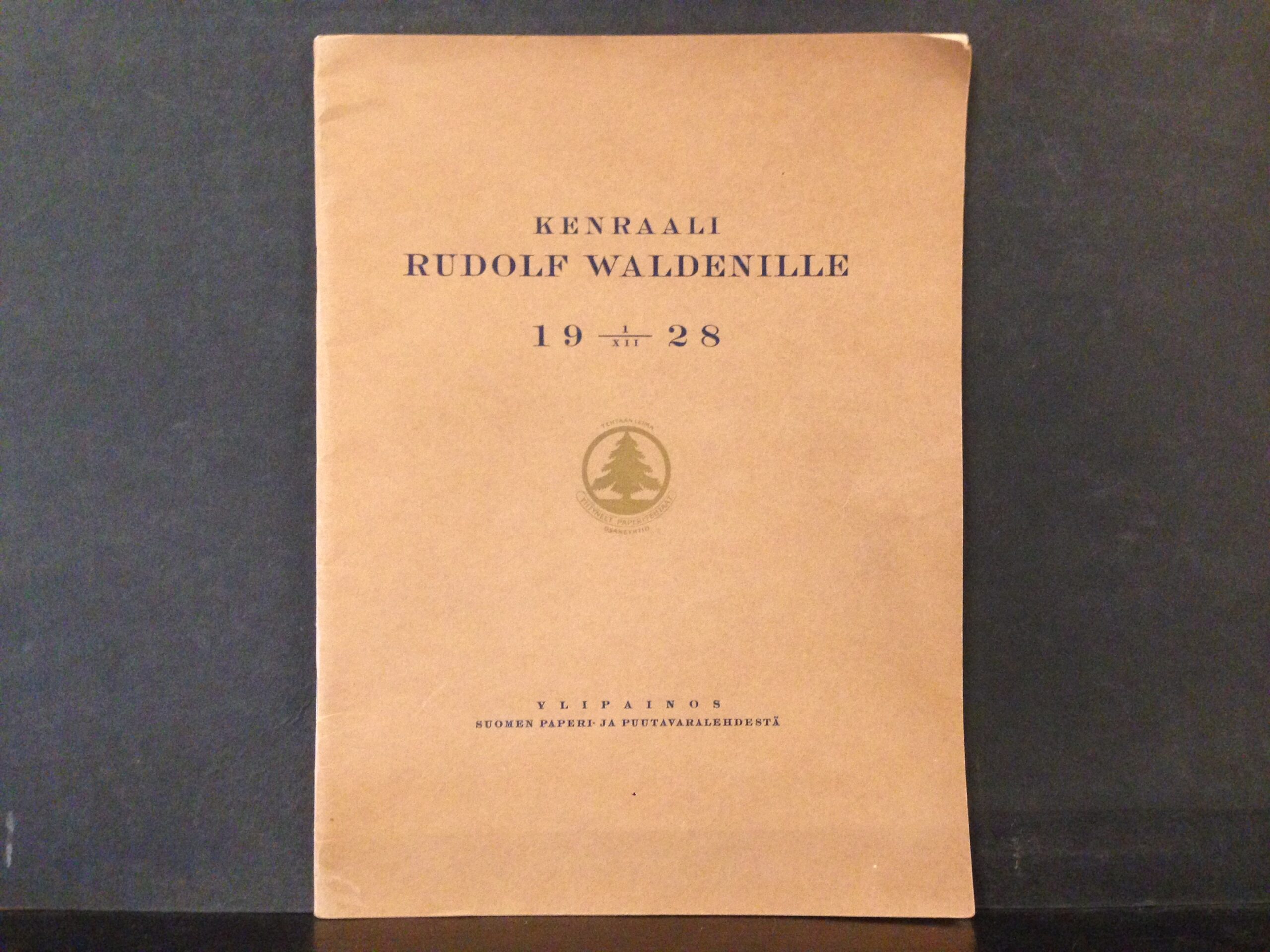 Kenraali Rudolf Waldenille 1.12.1928. 50-vuotisjuhlajulkaisu