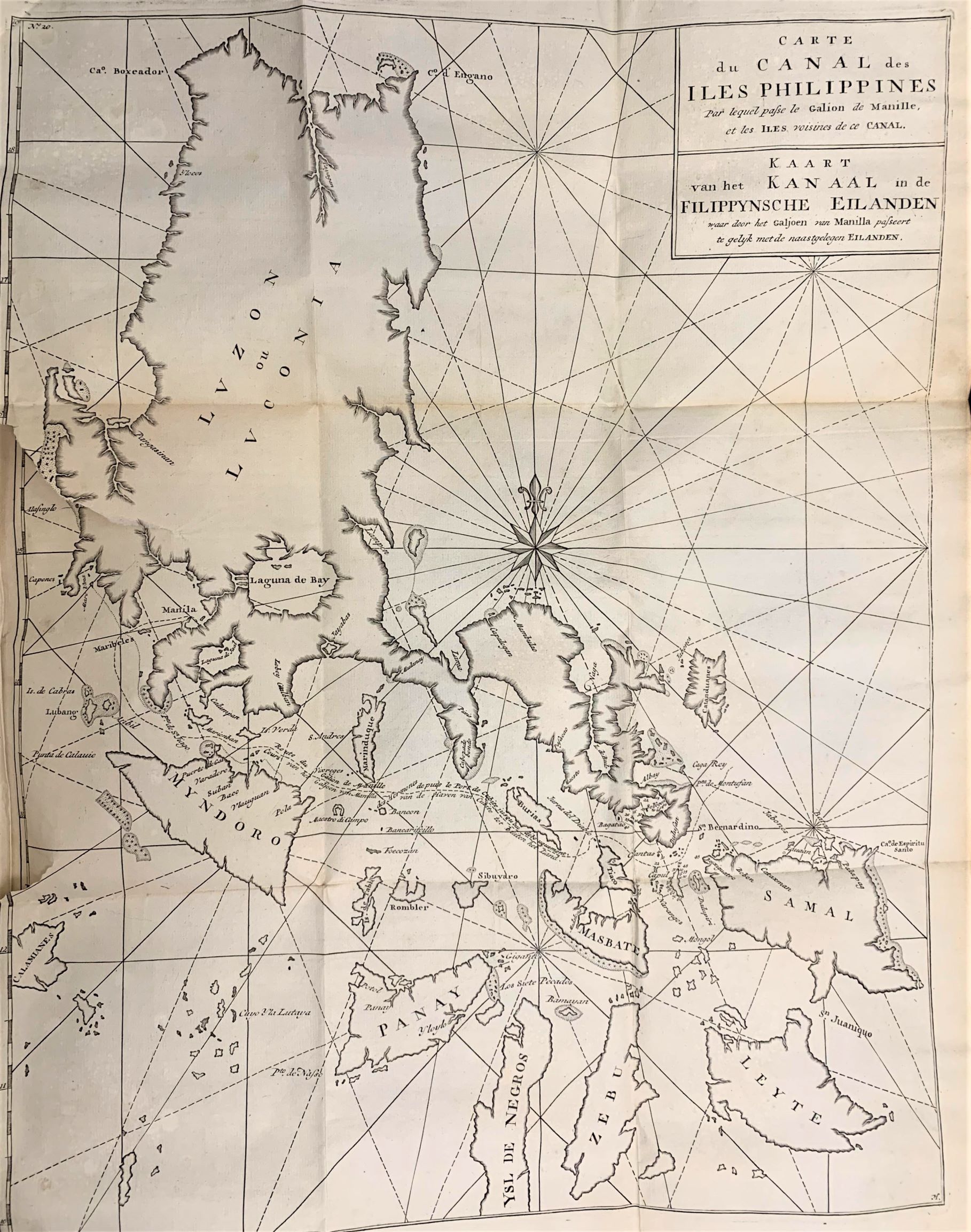 Carte du Canal des Iles Philippines