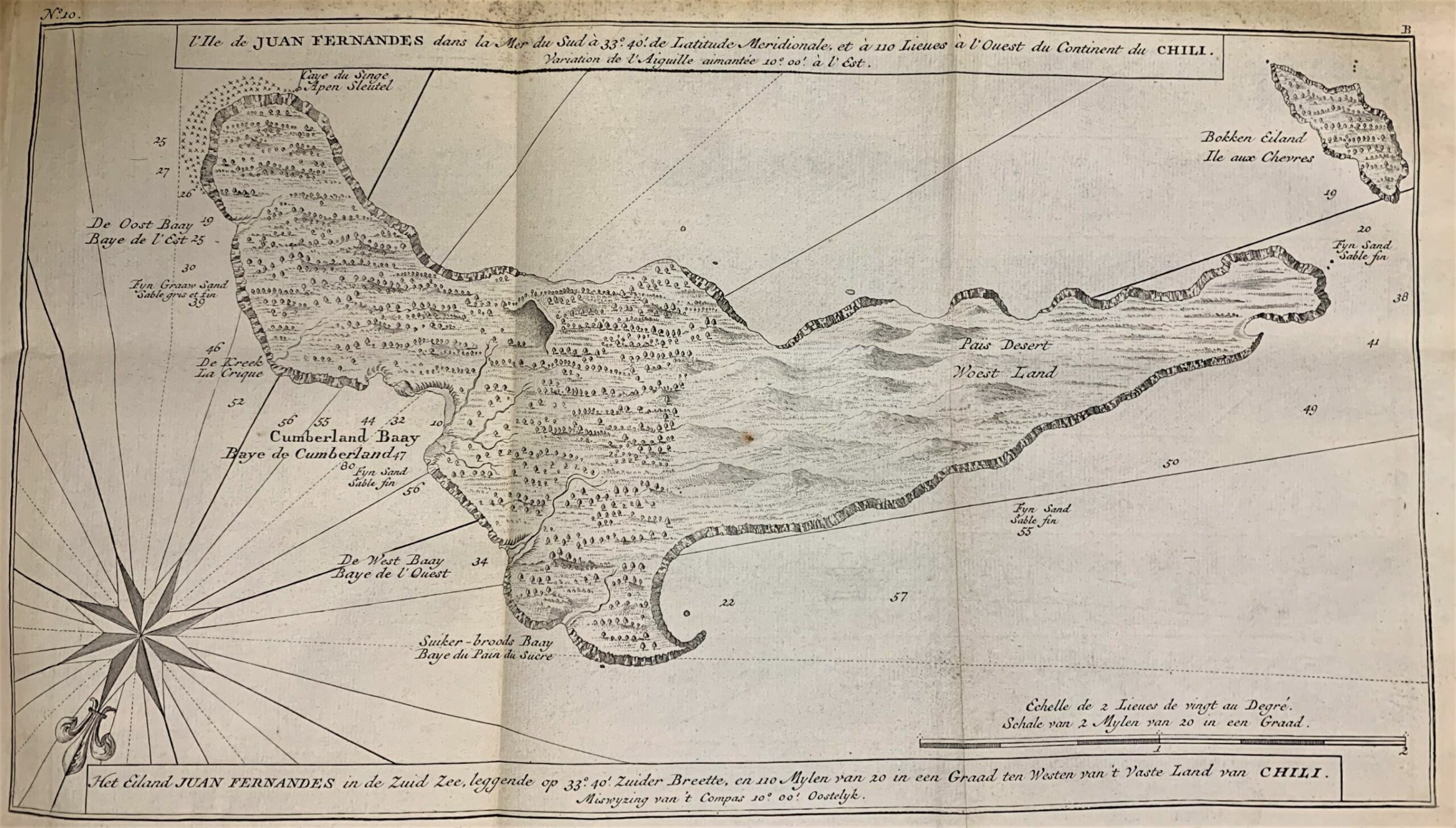 l'Ile de Juan Fernandes dans la Mer du Sud, Chili