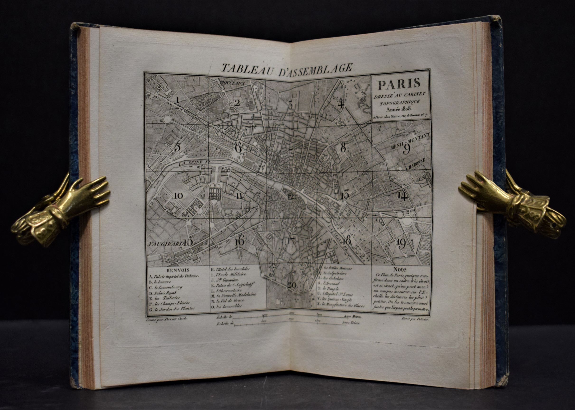 Topographie de Paris ou plan détaillé de la ville de Paris (1808)