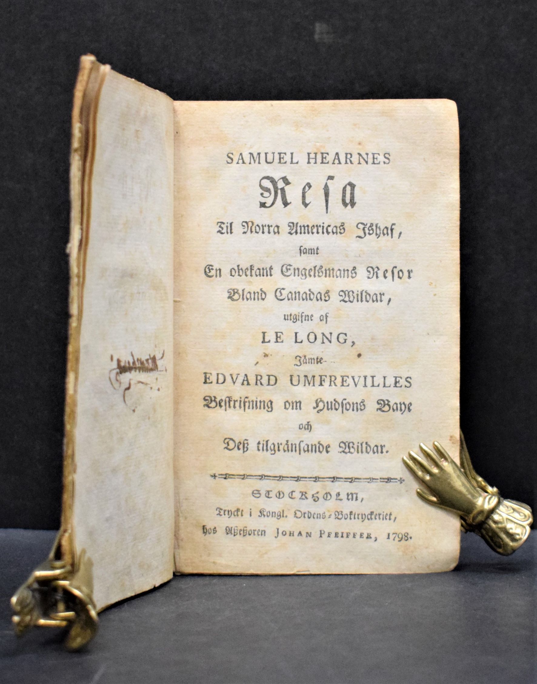 Samuel Hearnes Resa Til Norra Americas Ishaf (1798)