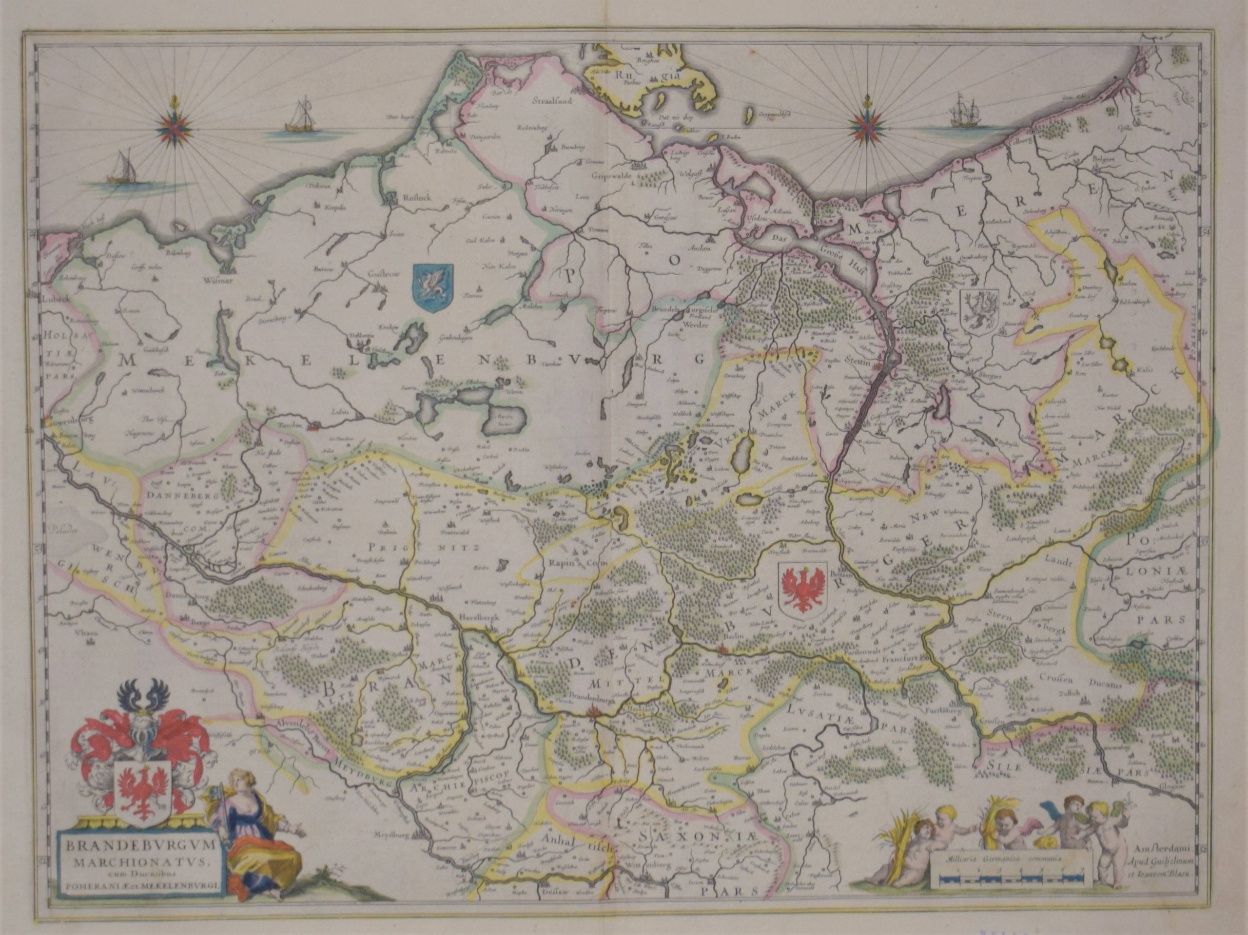Blaeu, W. J.: Brandeburgum Marchionatus cum Ducatibus Pomeraniae et Mekelenburgi