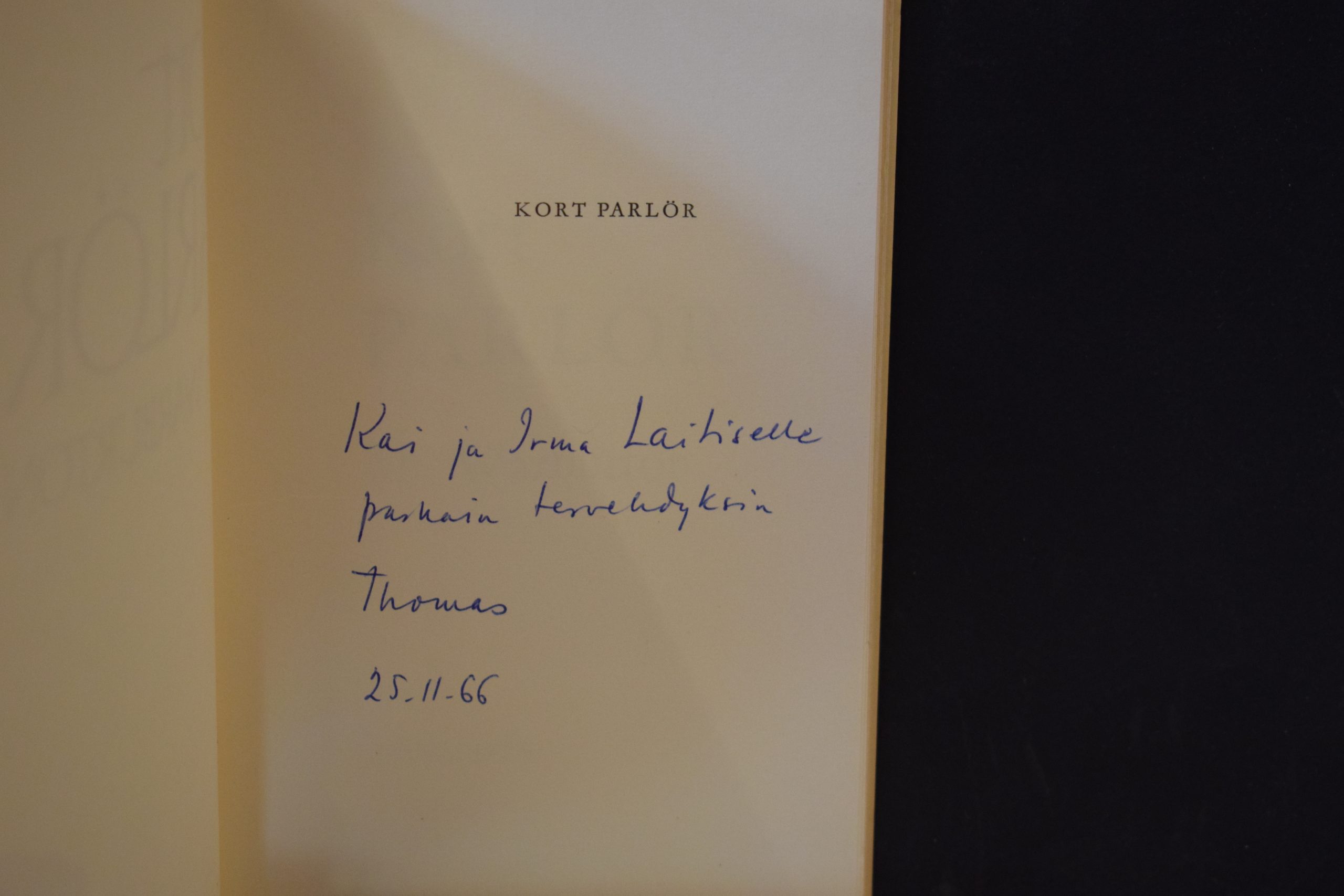 Warburton, Thomas: Kort pärlor (*dedikation) - Image 2