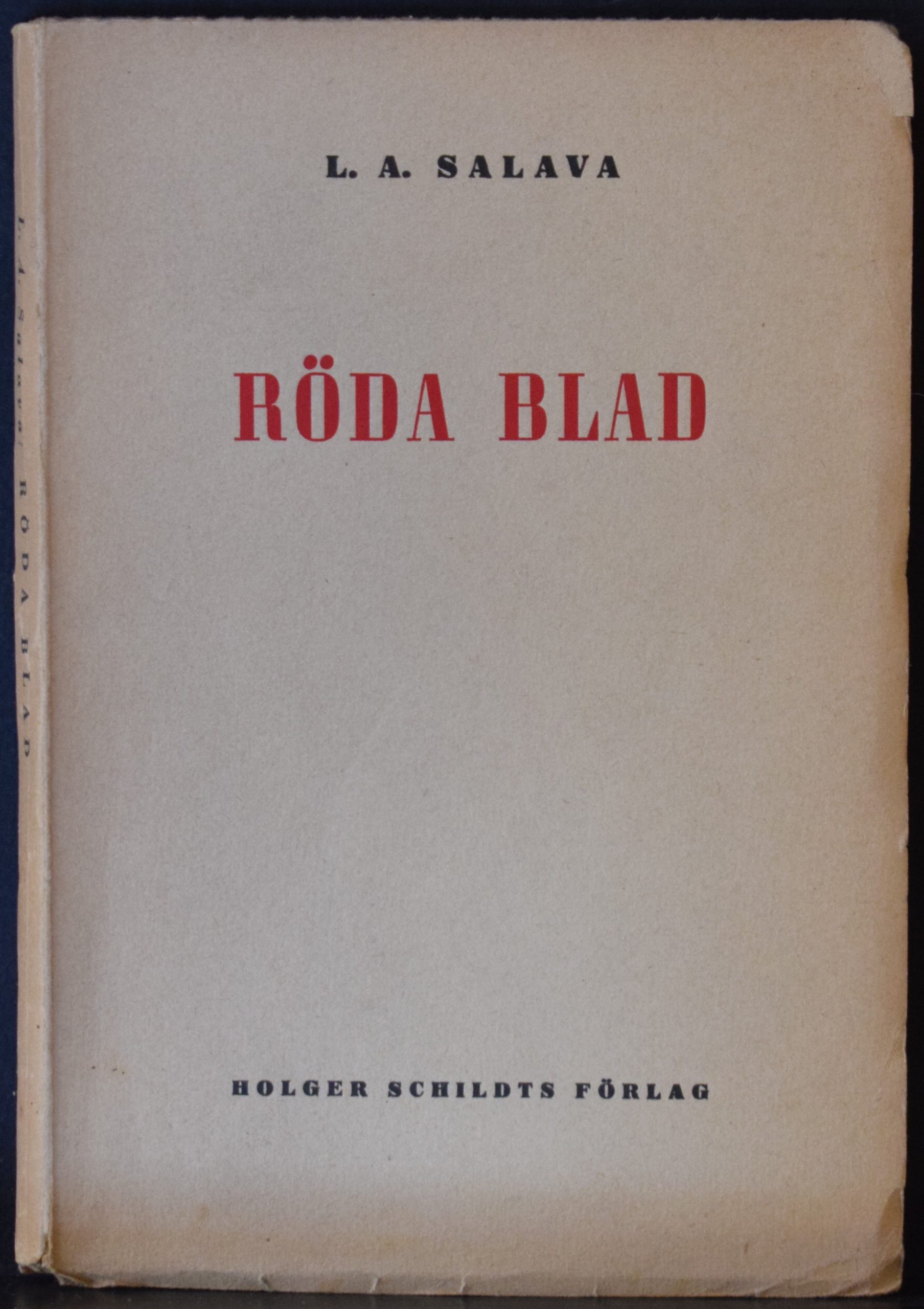 L. A. Salava Röda blad (1938)
