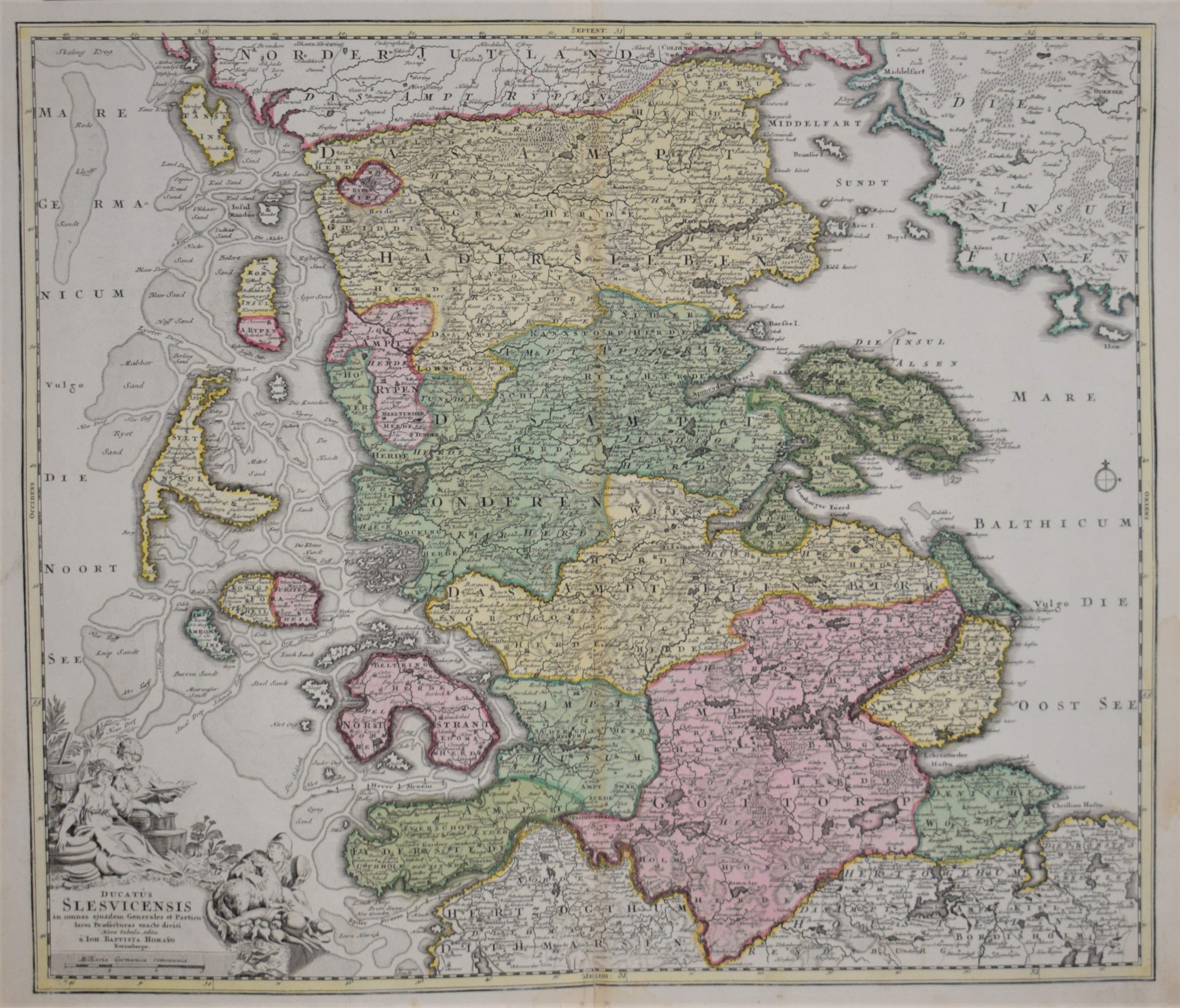 Homann, Joh. Bapt.: Ducatus Slesvicensis