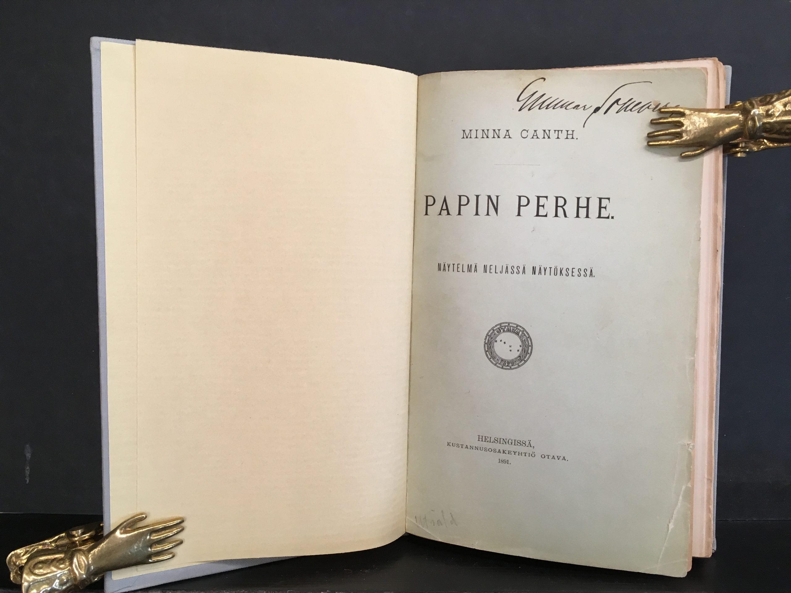 Canth, Minna: Papin perhe : näytelmä neljässä näytöksessä (1.p.) - Image 2
