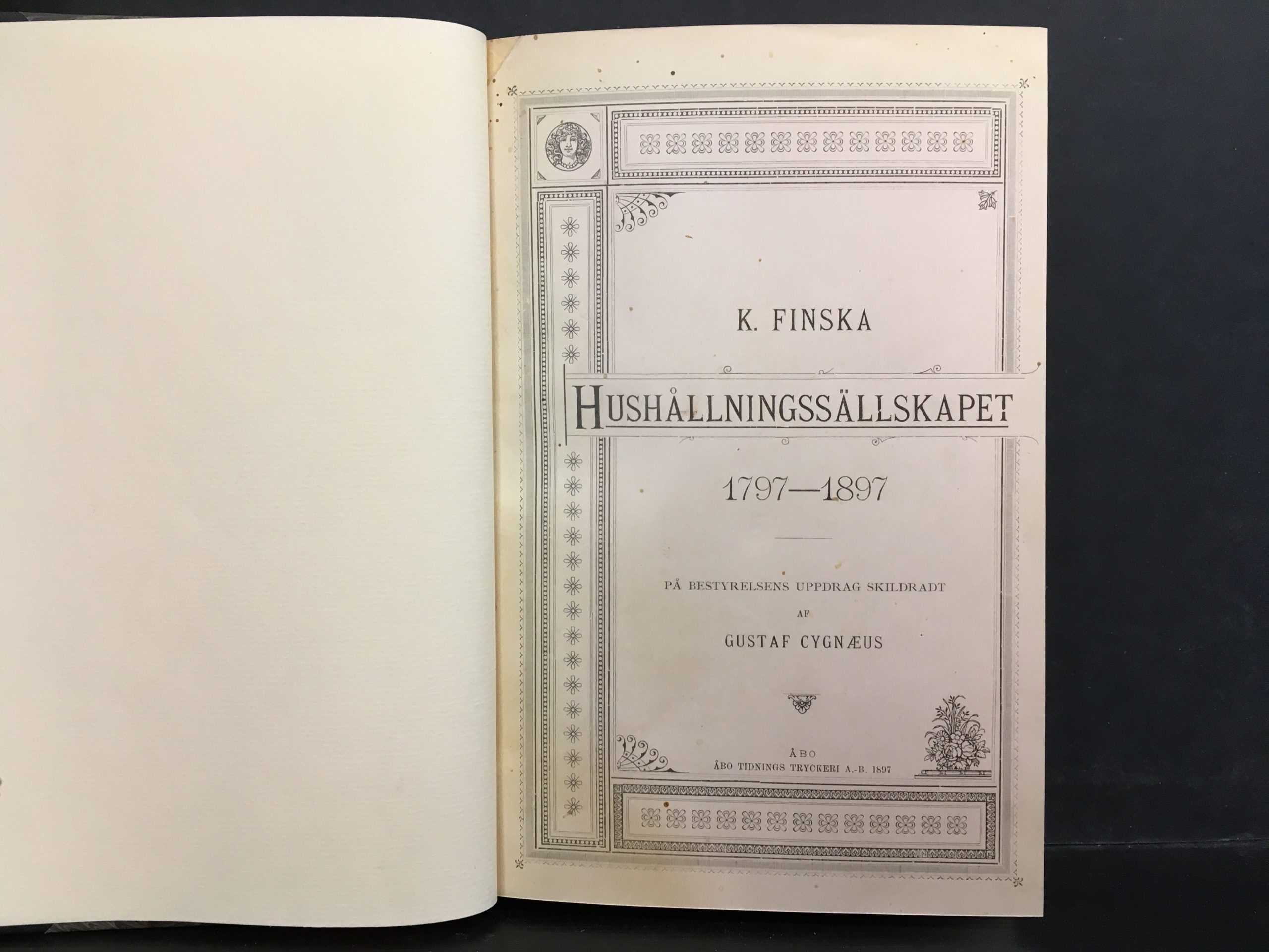 Cygnaeus, Gustaf: K. Finska Hushållningssällskapet 1797-1897 - Image 2