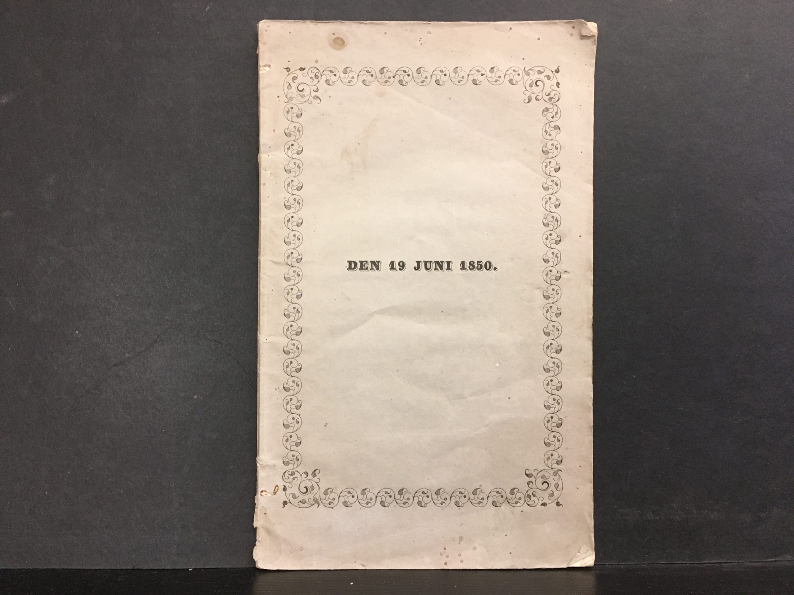 Helsning tillegnad de med allernådigste tillstädjelse den 19 juni 1850 promoverade sextiotvå filosofie magistrar