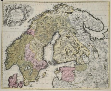 VISSCHER La Scandie ou les trois royaumes du Nord (1702)