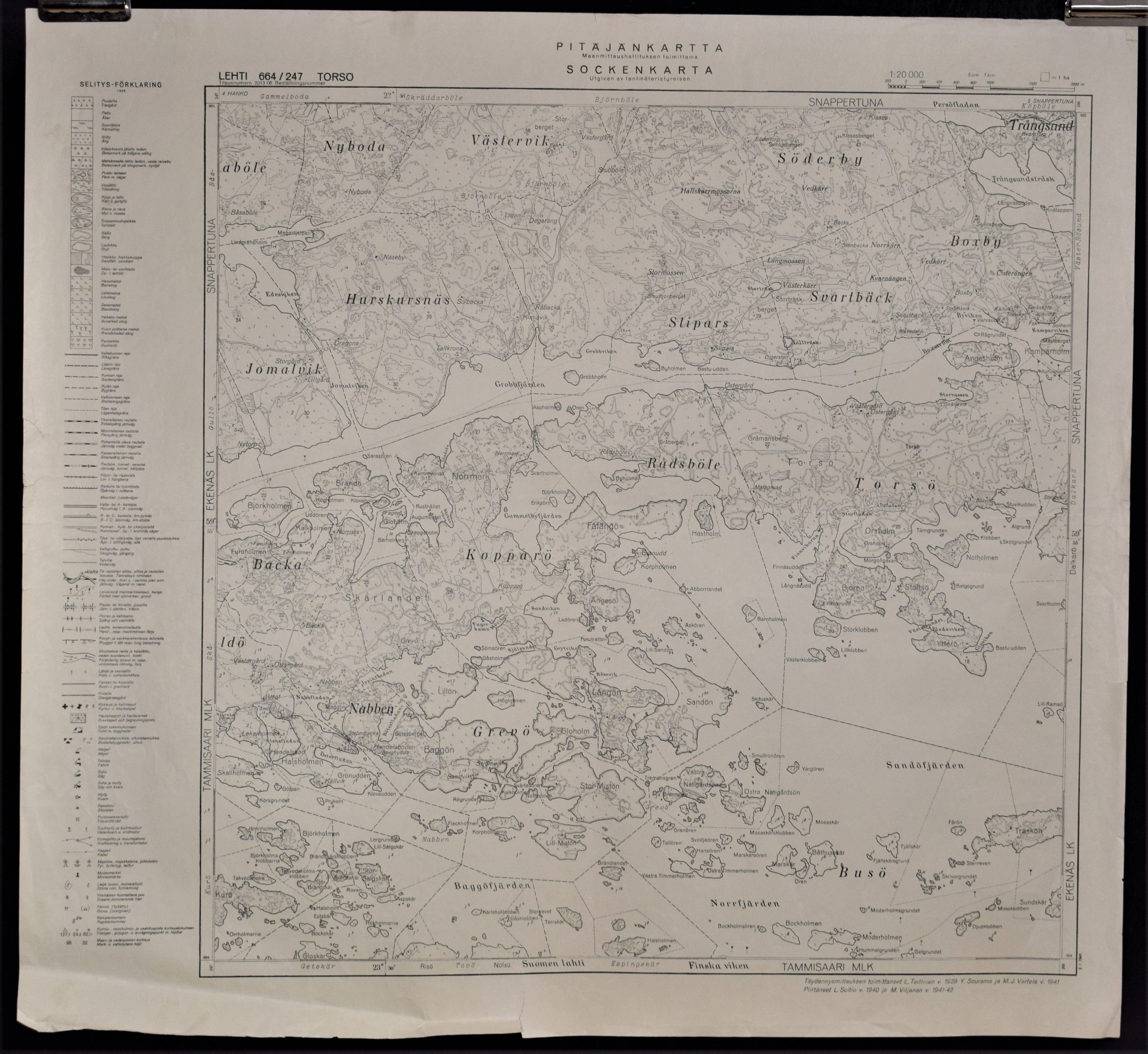Torsö (1948) Pitäjänkartta – sockenkarta